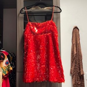 Zara women size small mini sequin dress